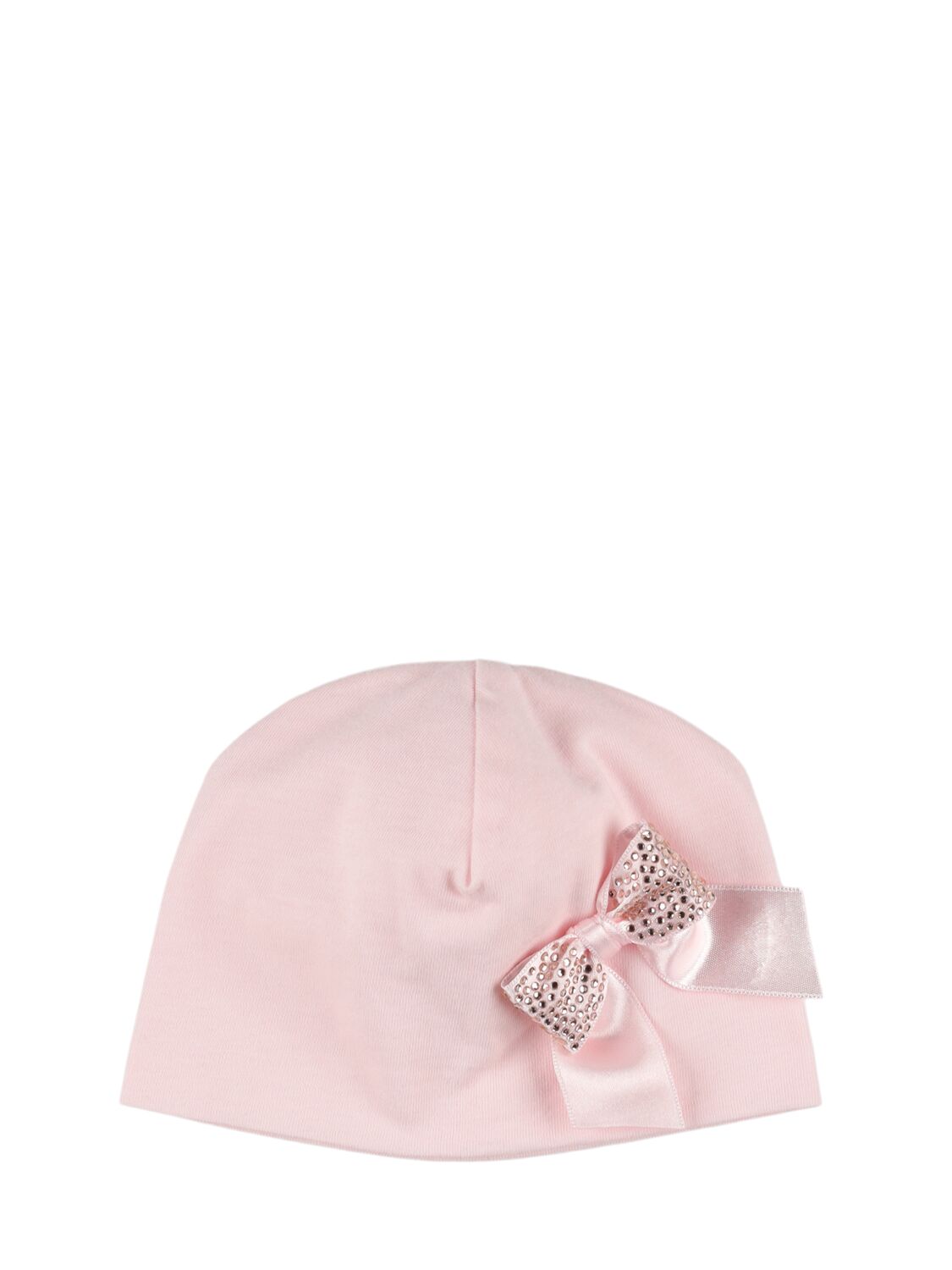 Shop Story Loris Interlock Cotton Hat & Romper In Pink