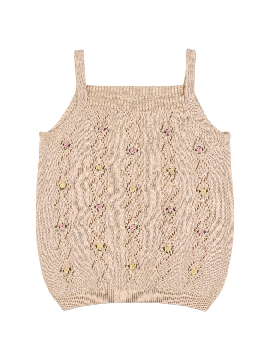 The New Society Kids' Organic Cotton Knit Top In Multicolor
