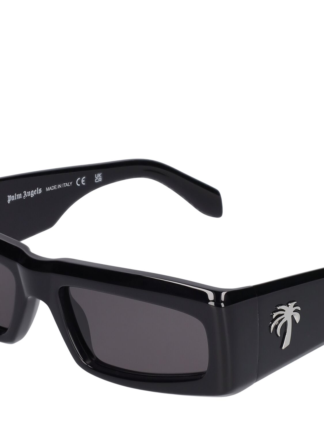 Shop Palm Angels Yreka Acetate Sunglasses In Black
