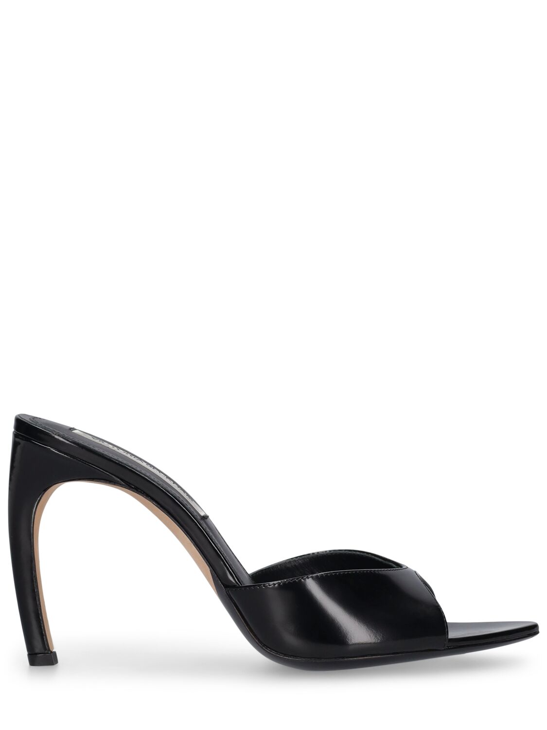 Victoria Beckham 105mm Leather Mules In Black