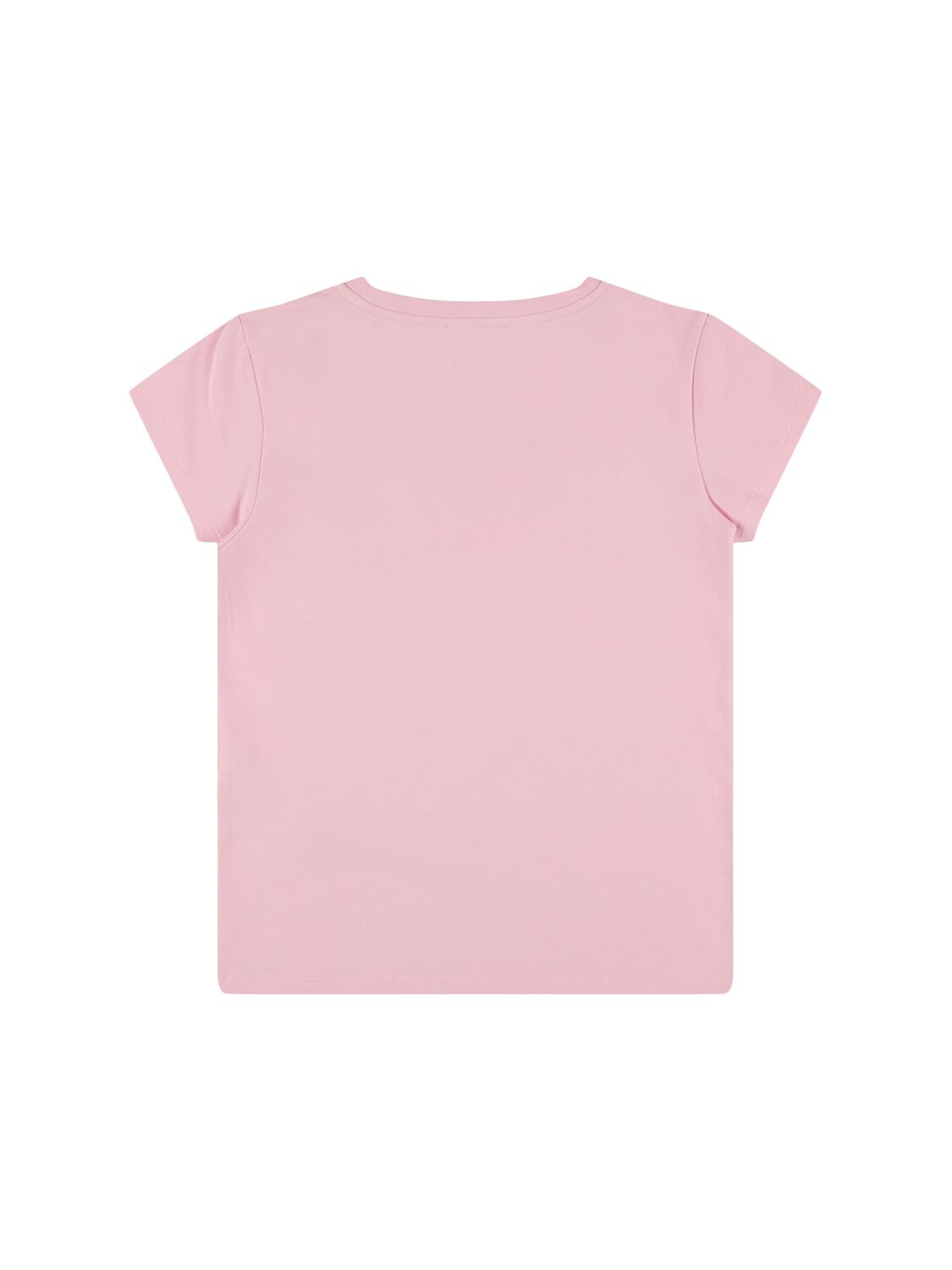 Shop Balmain Organic Cotton Jersey T-shirt In Pink