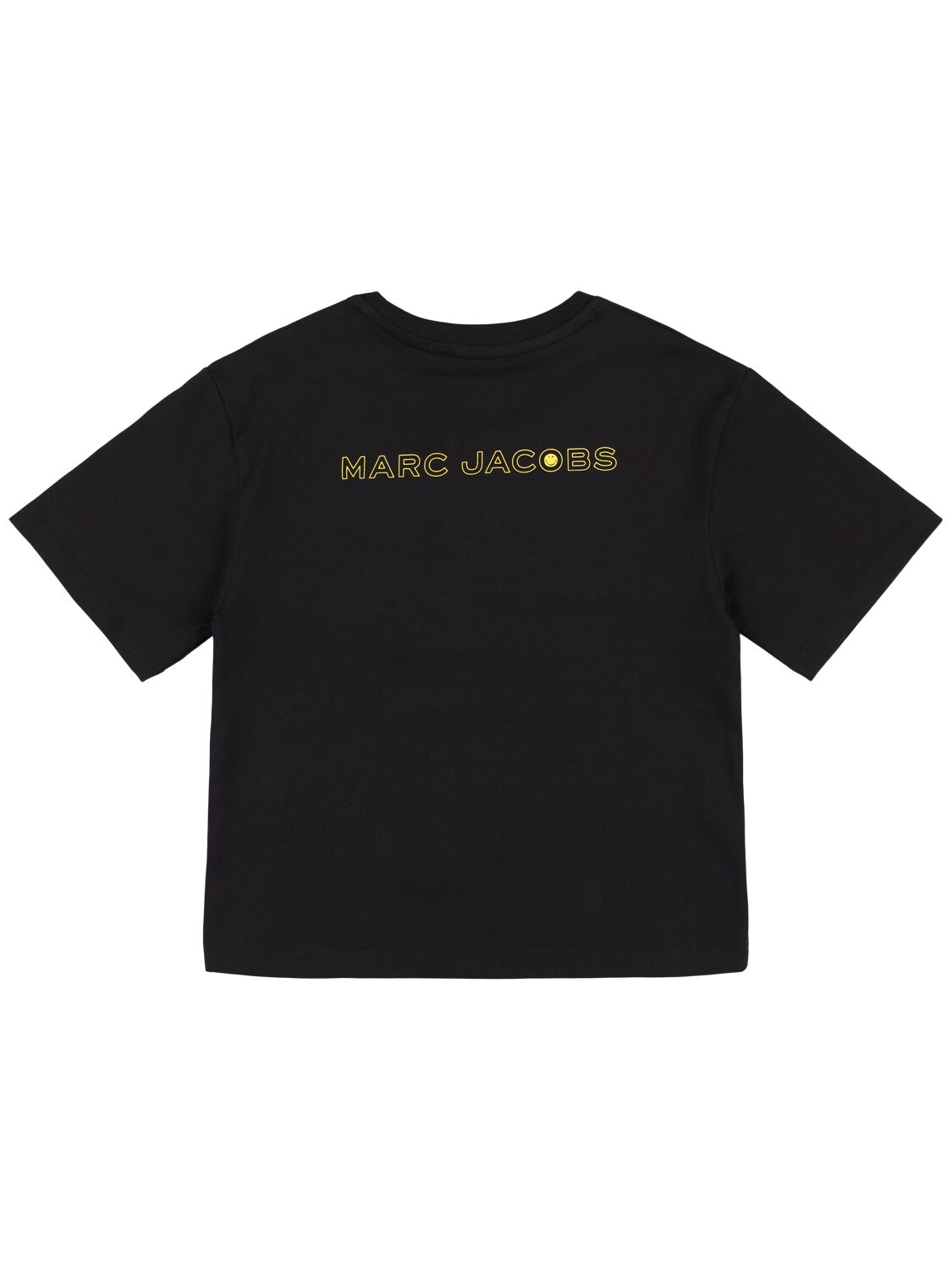 Shop Marc Jacobs Smileyworld Organic Cotton T-shirt In Black