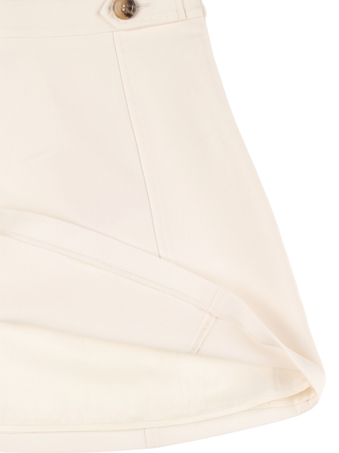Shop Max & Co Denim Mini Skirt In White