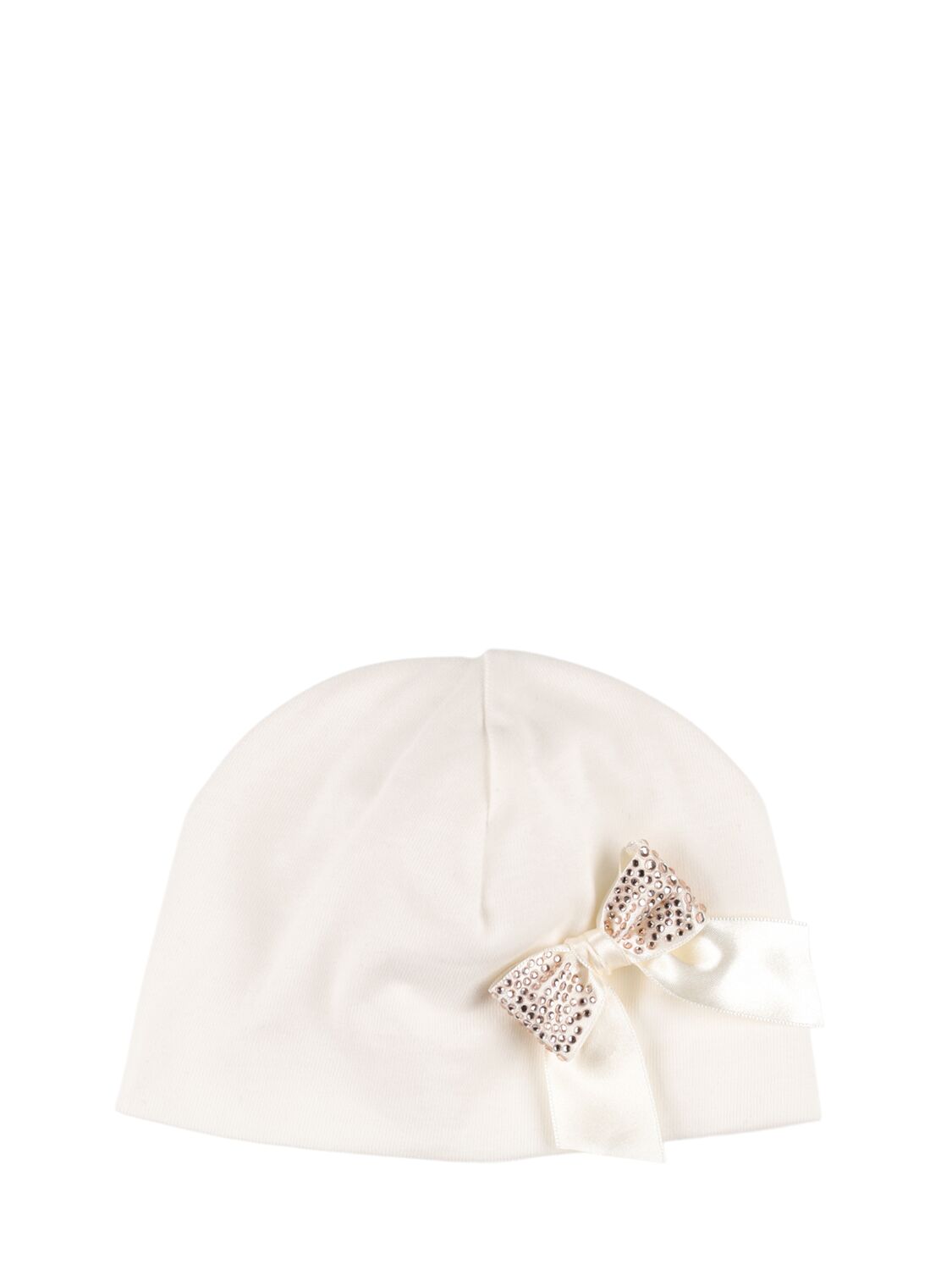 Shop Story Loris Interlock Cotton Hat & Romper In White