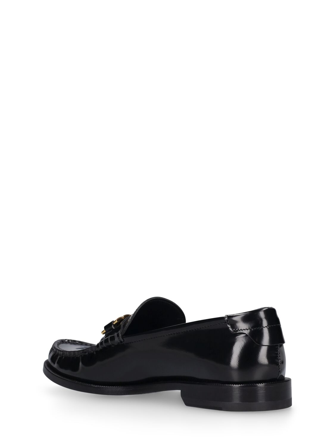 Shop Victoria Beckham 20mm Leather Loafers In Black