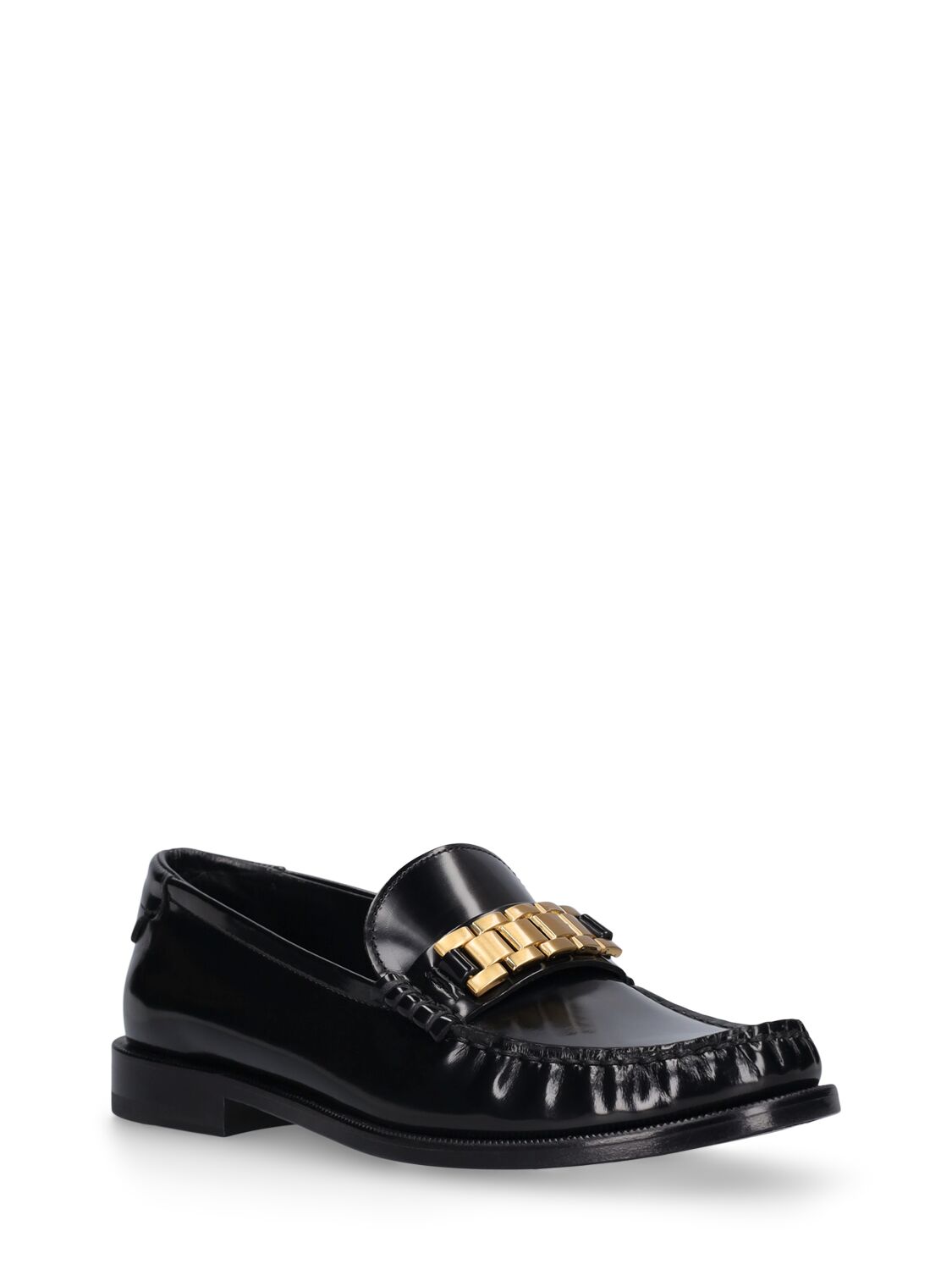 Shop Victoria Beckham 20mm Leather Loafers In Black