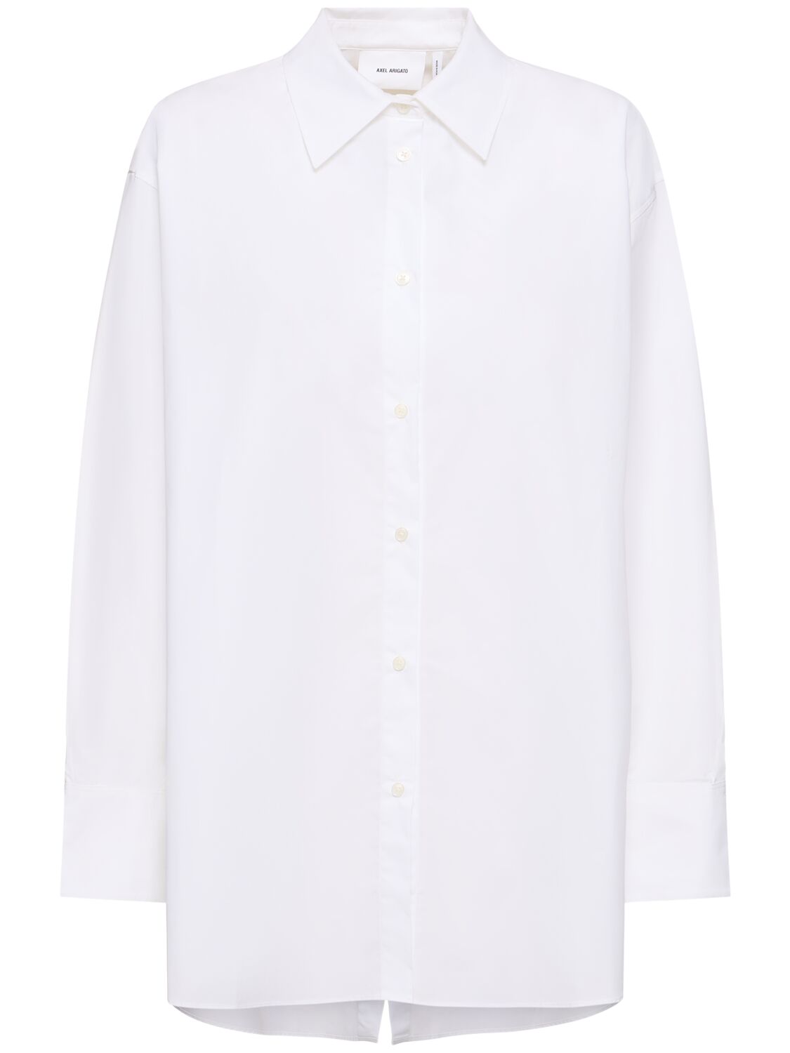 Shop Axel Arigato Parker Shirt Dress In White