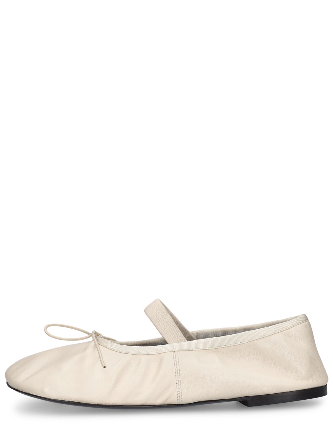 Proenza Schouler 10mm Glove Leather Mary Jane Flats In Cream