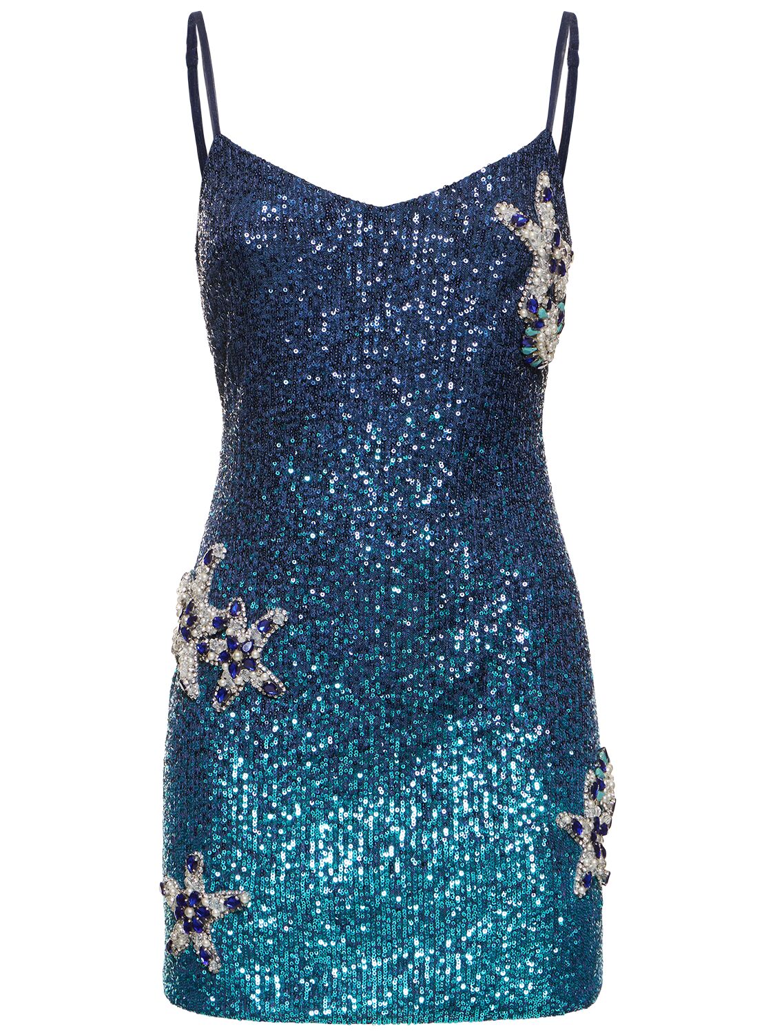 Patbo Sequined Mini Dress In Blue