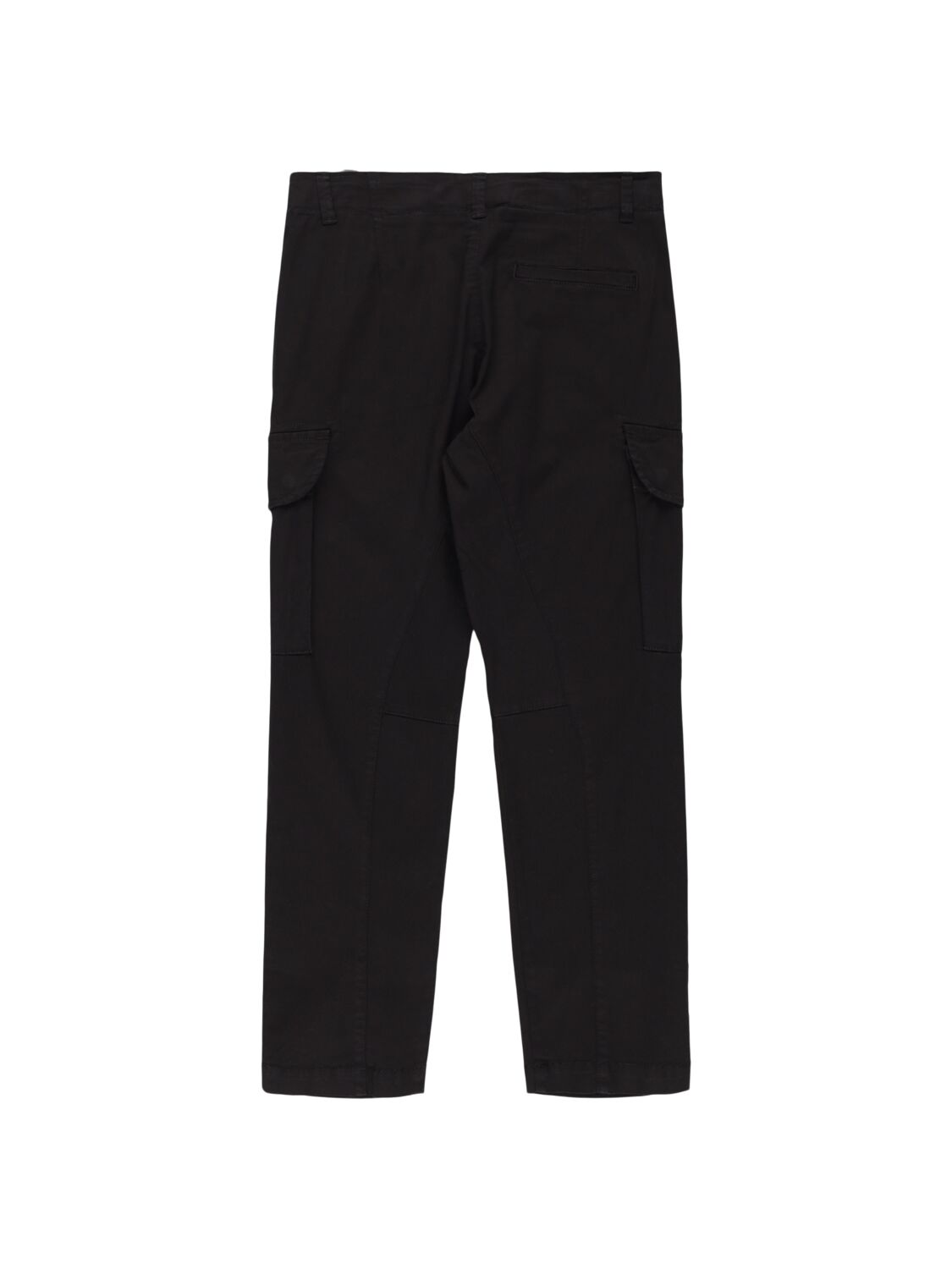 Shop C.p. Company Stretch Cotton Gabardine Cargo Pants In Black