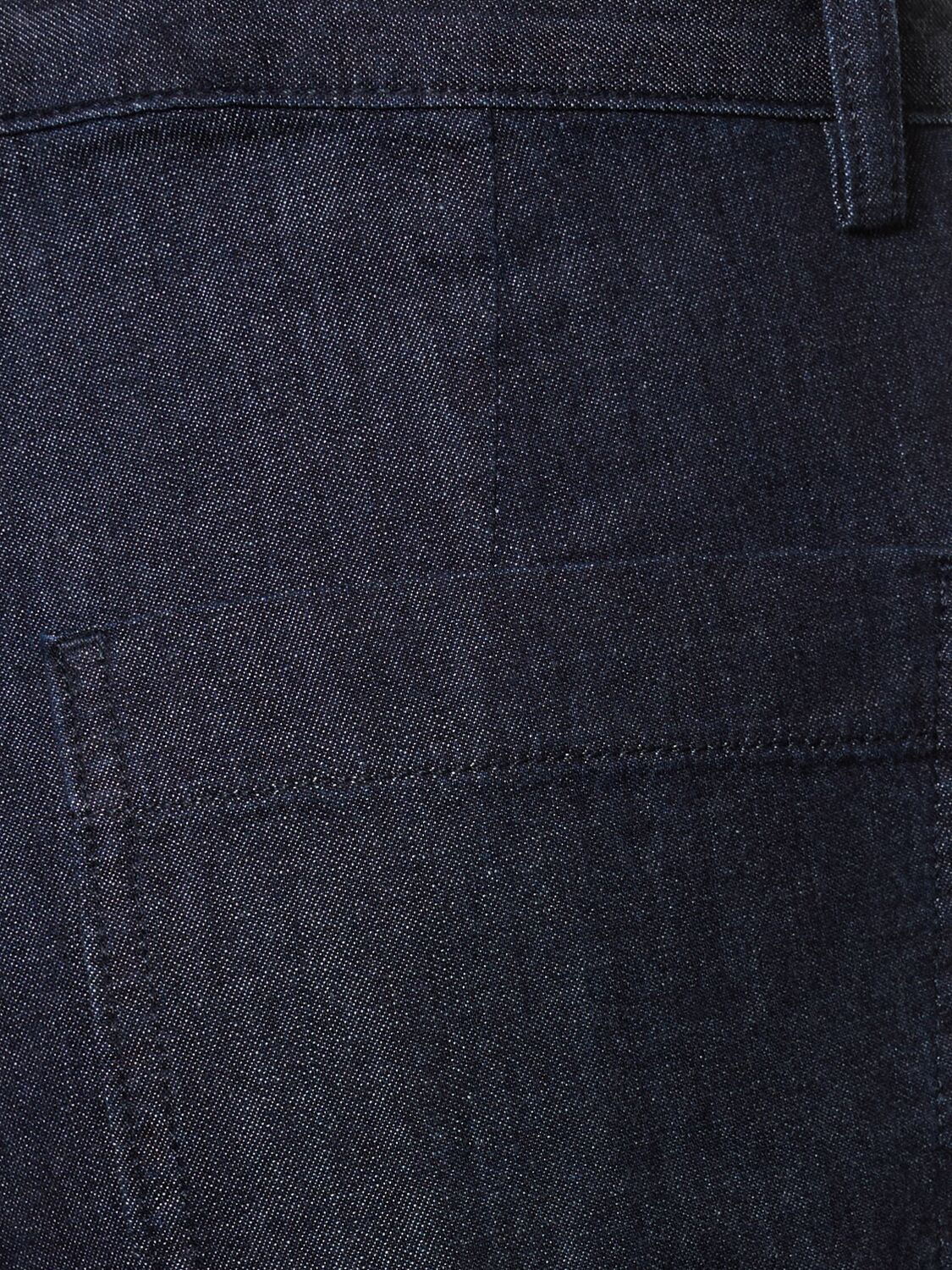 Shop Aspesi Denim Wide Leg Jeans In 蓝色