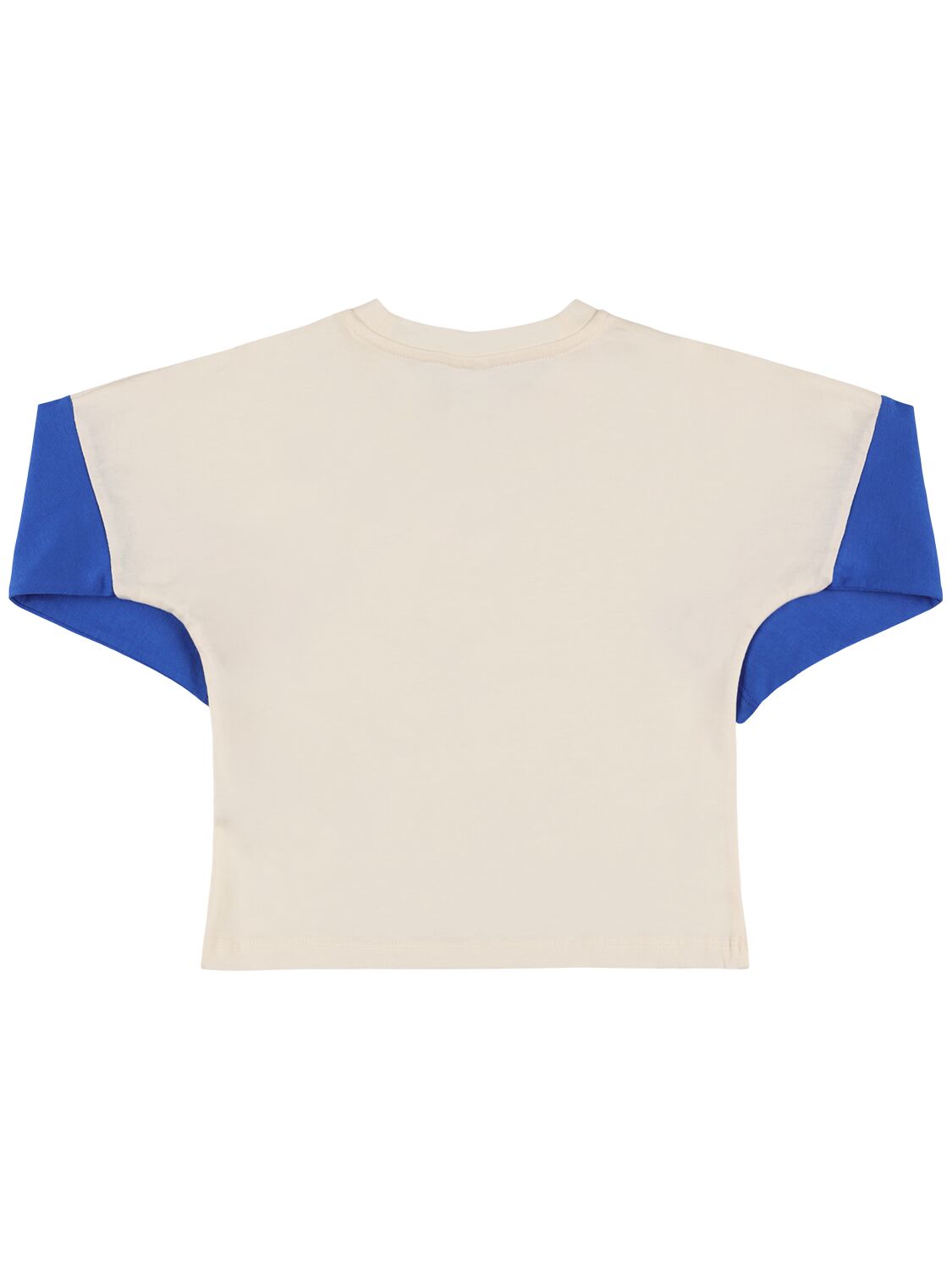 Shop Mini Rodini Printed Cotton T-shirt In White,blue