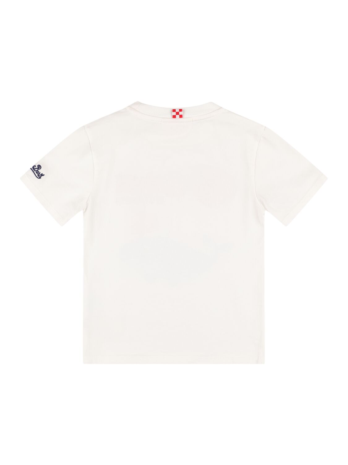 Shop Mc2 Saint Barth Whale Print Cotton Jersey T-shirt In White