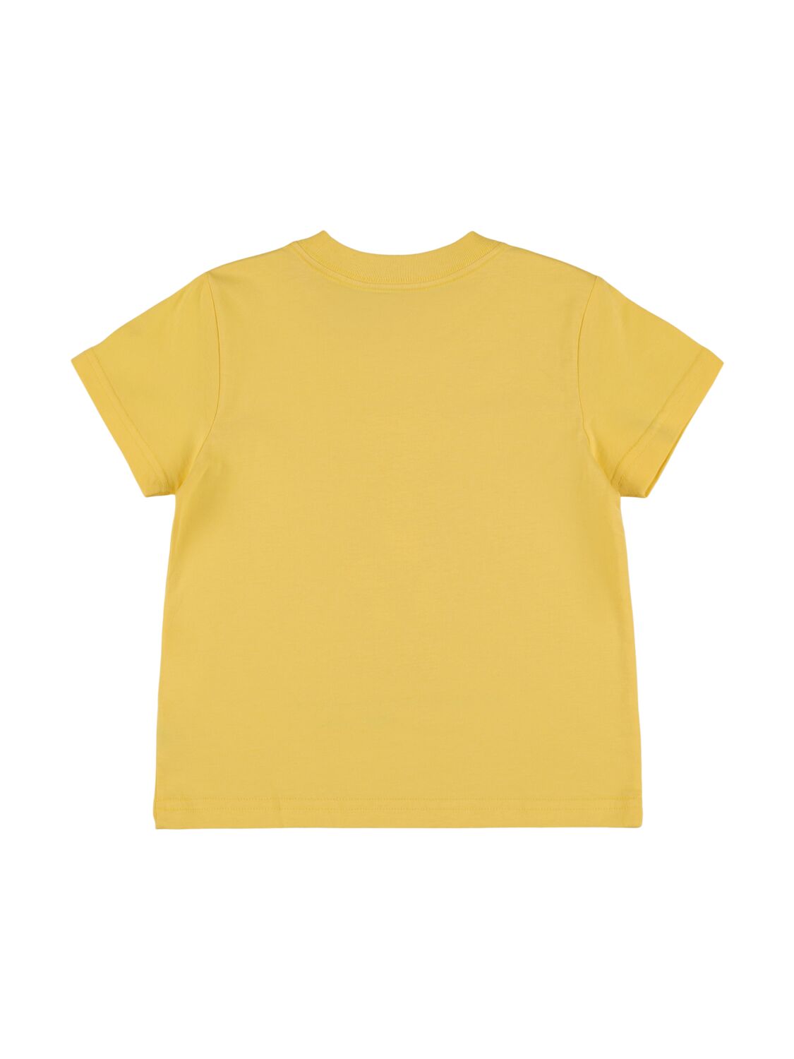 Shop Ralph Lauren Printed Cotton Jersey T-shirt In Yellow
