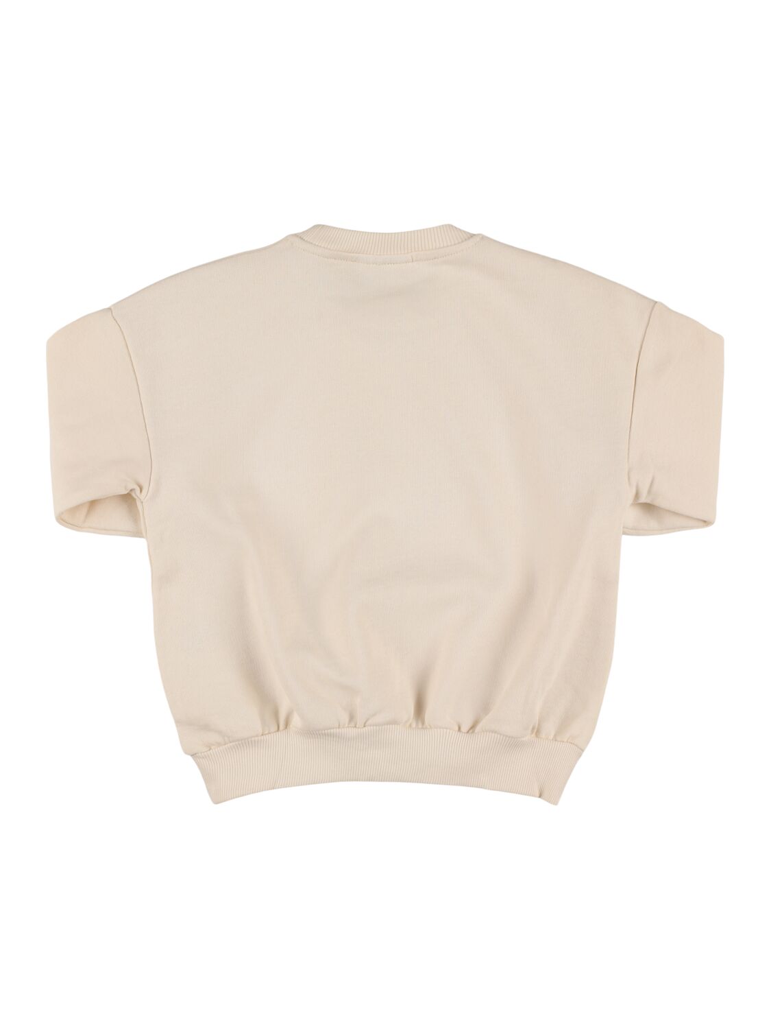 Shop Mini Rodini Printed Cotton Sweatshirt In Off White