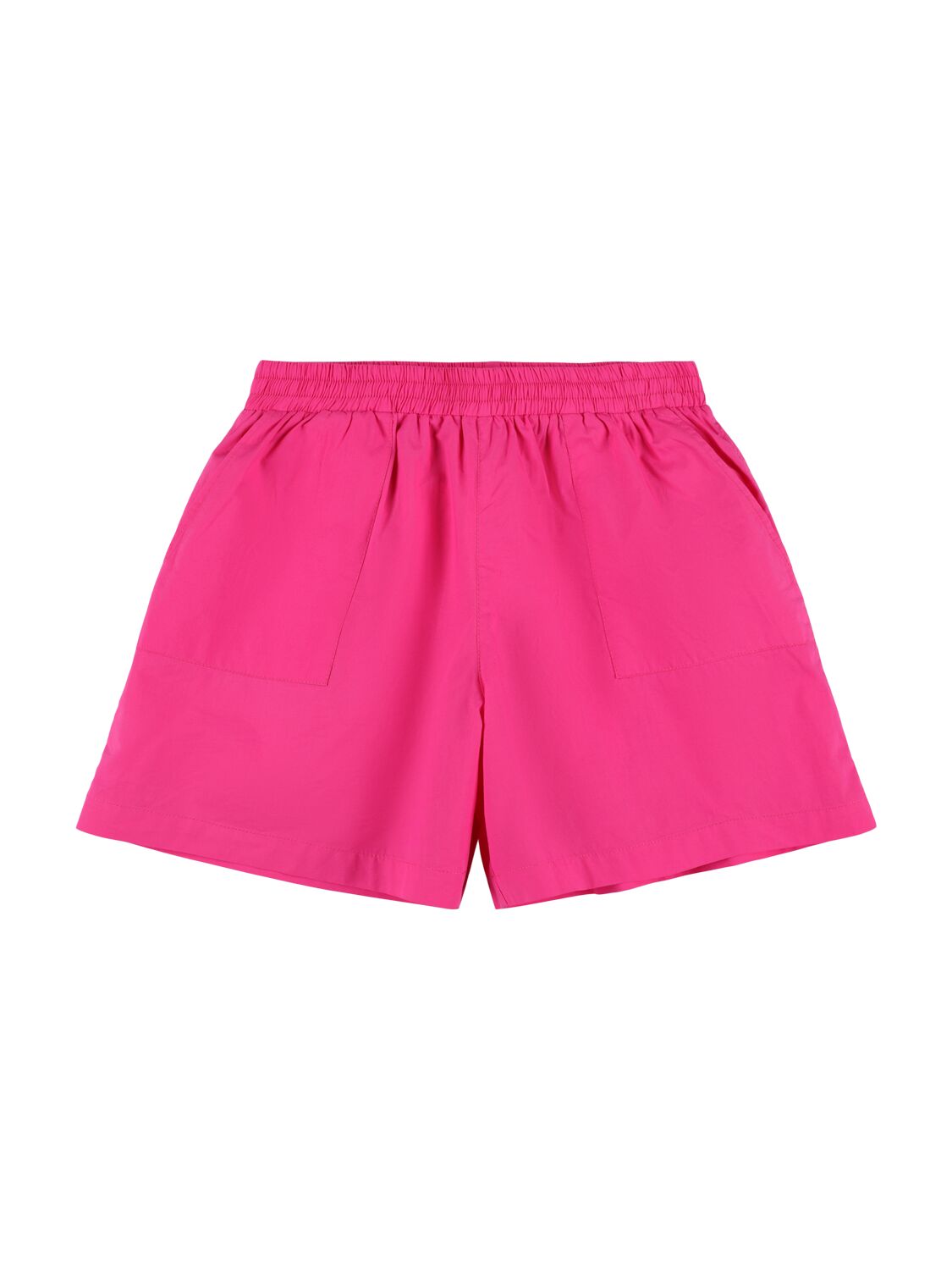 Max & Co Kids' Cotton Poplin Shorts W/bow In Fuchsia