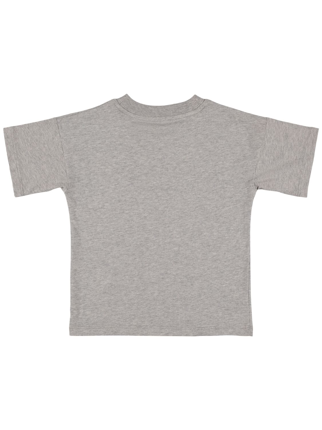 Shop Mini Rodini Printed Organic Cotton T-shirt In Light Grey