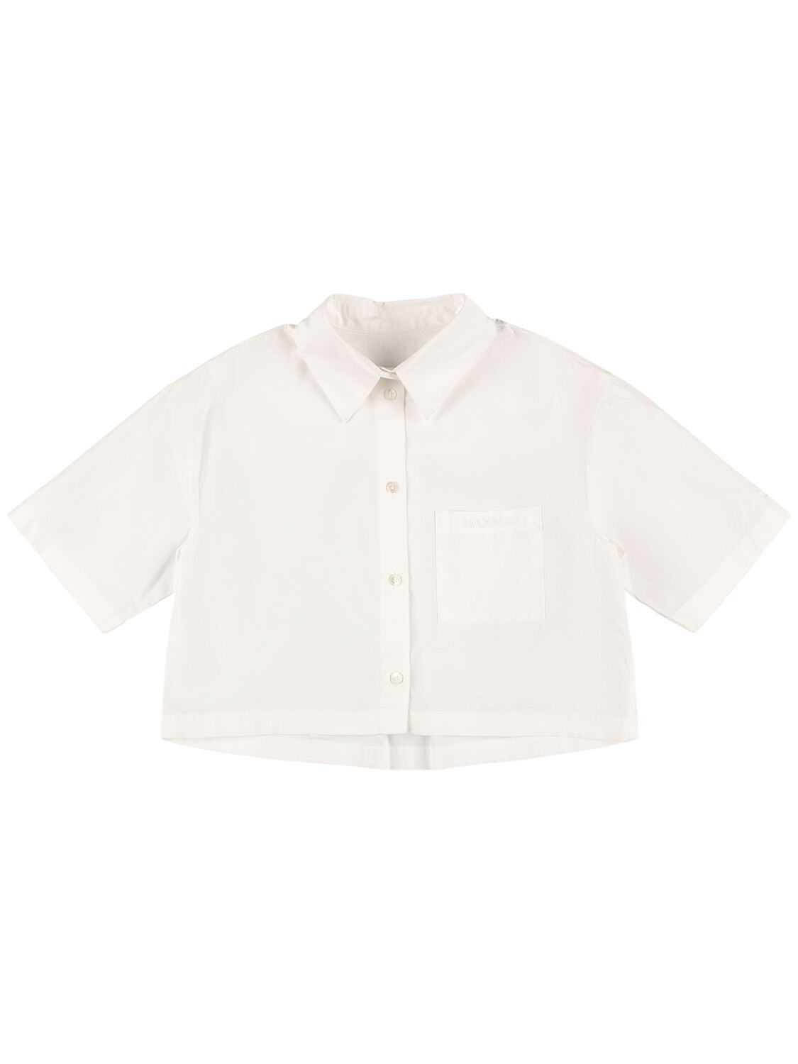 Max & Co Kids' Cotton Poplin Shirt In White