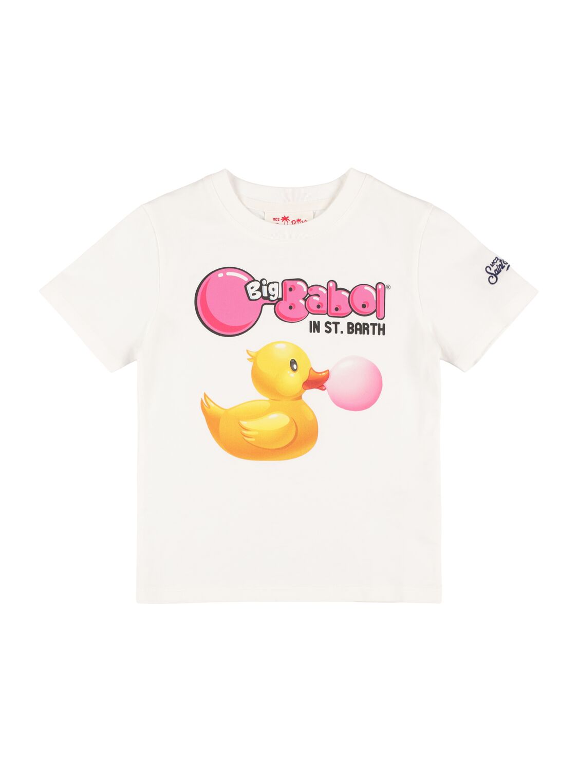 Image of Ducky Print Cotton Jersey T-shirt