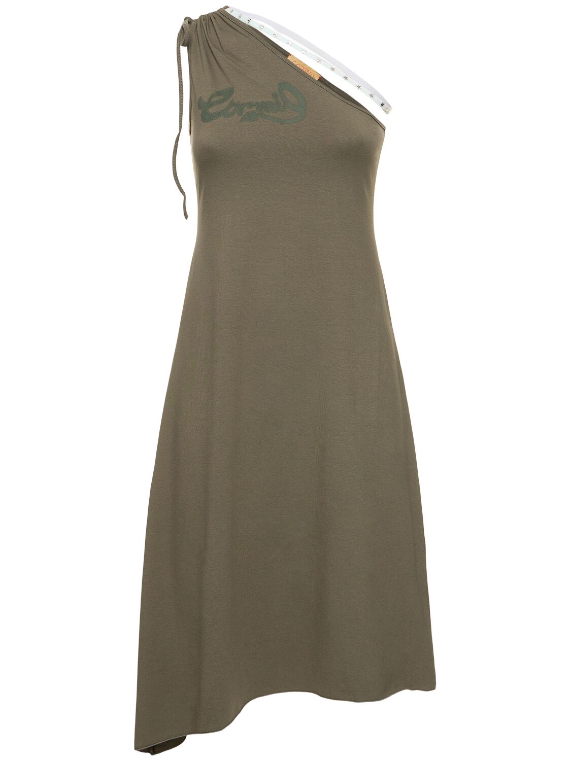 Image of Alana One Shoulder Jersey Midi Dress
