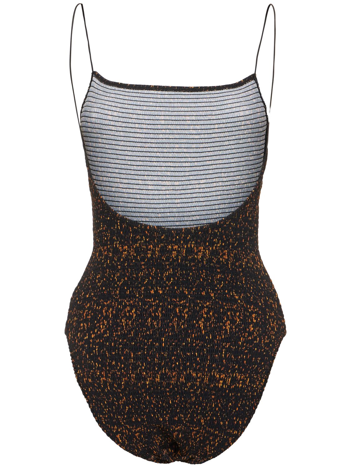 Shop Totême Smocked One Piece Swimsuit In 多色