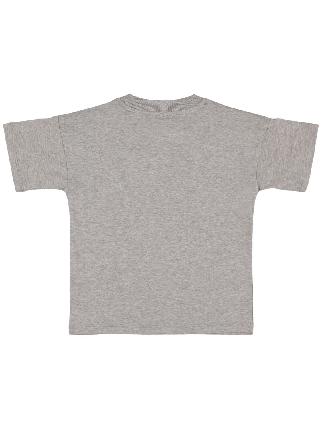 Shop Mini Rodini Printed Organic Cotton T-shirt In Grey