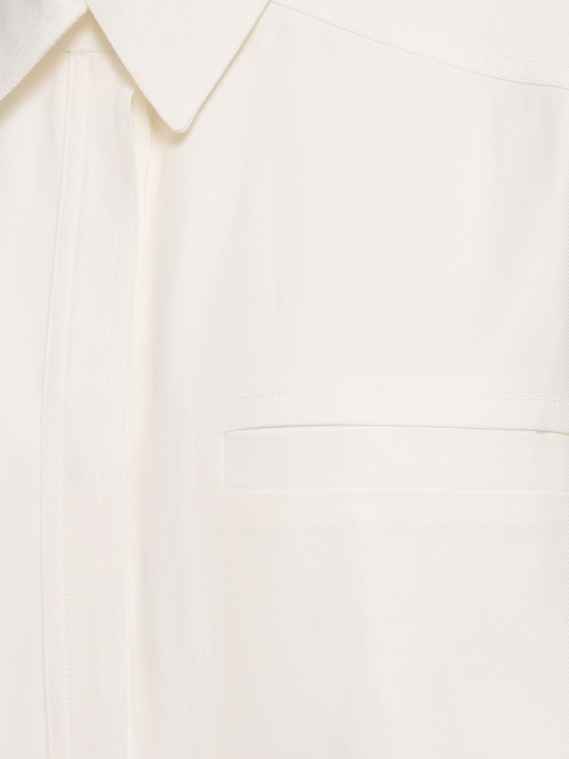 Shop Loulou Studio Moheli Viscose & Linen Shirt In 白色