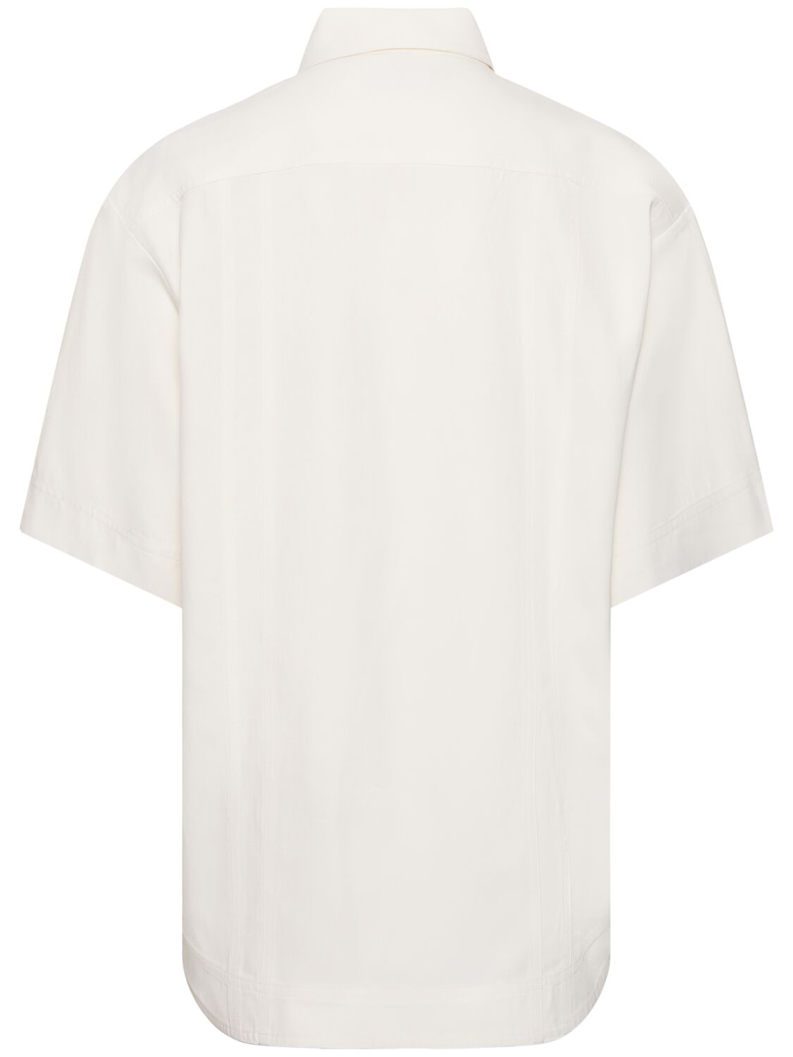 Shop Loulou Studio Moheli Viscose & Linen Shirt In 白色