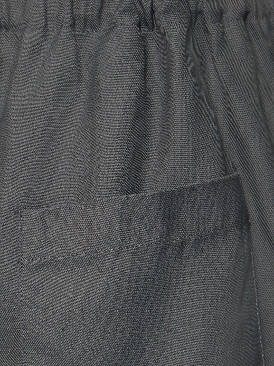 Shop Loulou Studio Seto Viscose Blend Shorts In Fjord Grey
