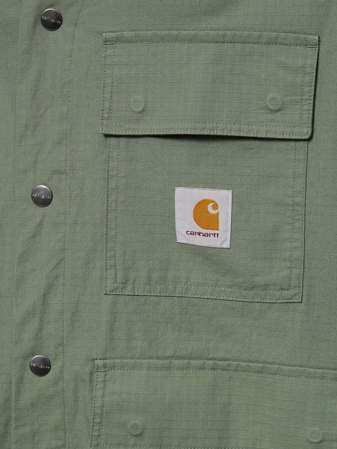 Shop Carhartt Elroy Cotton Shirt In Park