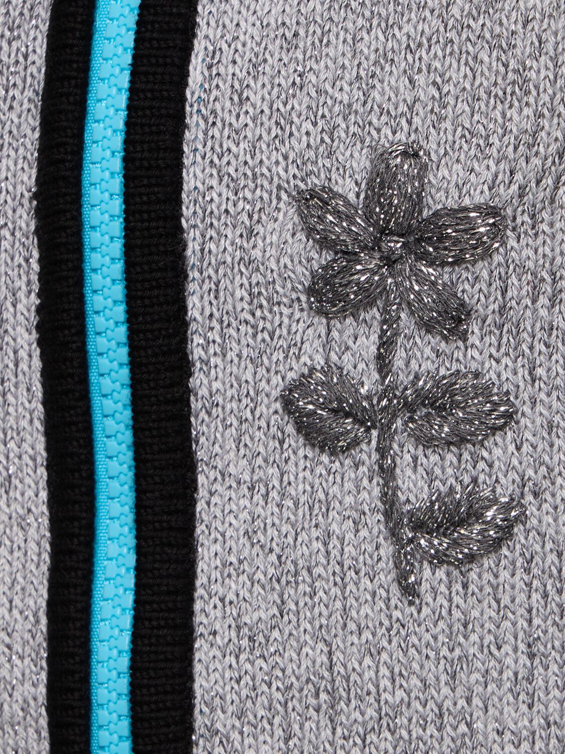 Shop Cormio Perry Zip-up Cotton Blend Knit Vest In 灰色