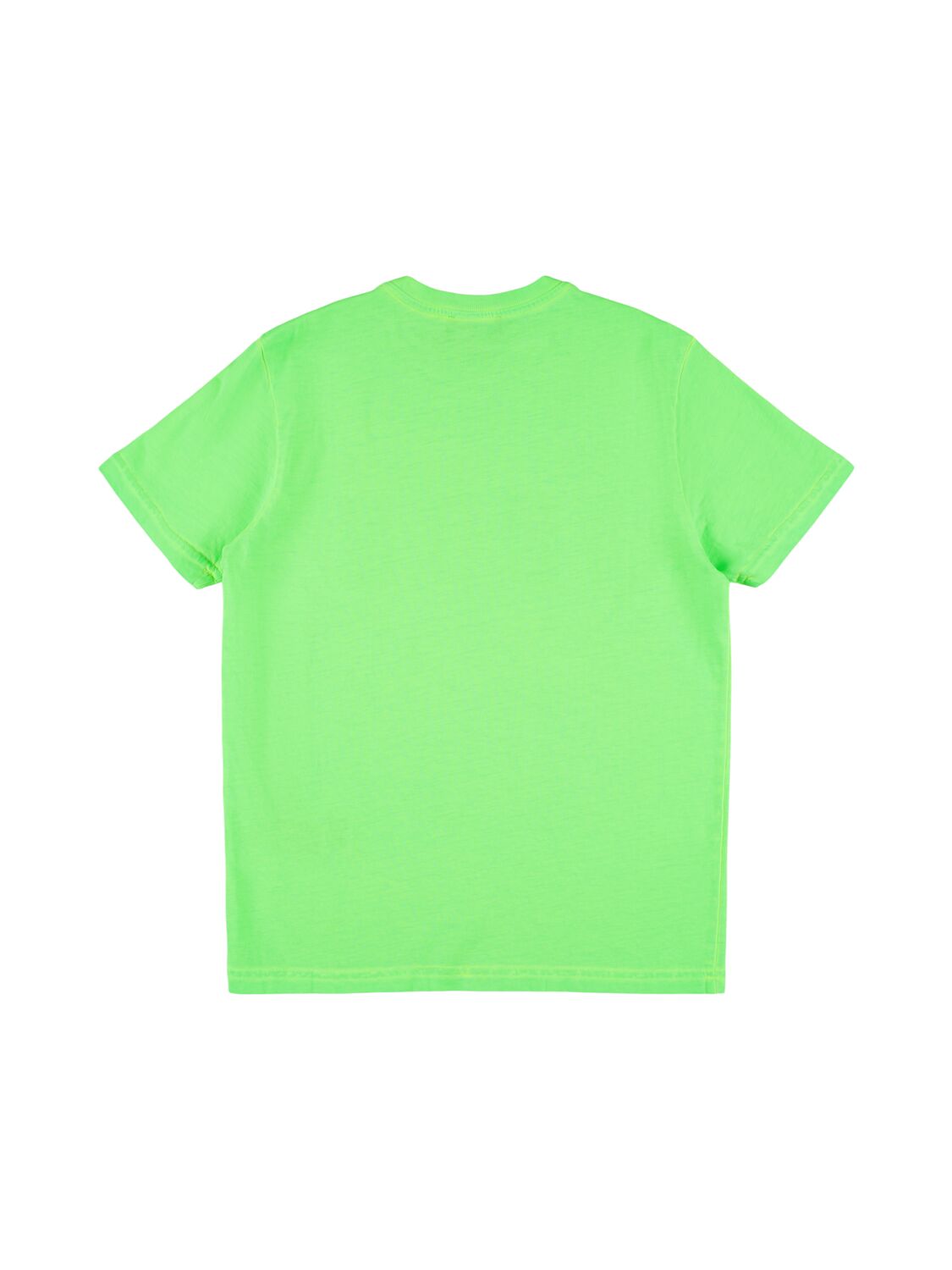 Shop Dsquared2 Printed Logo Cotton T-shirt In Green