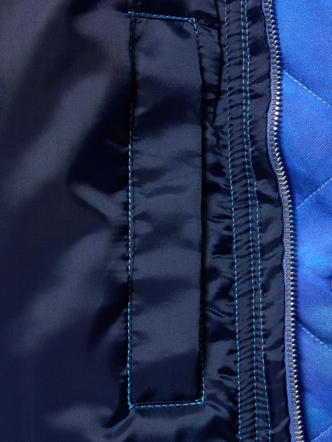 Shop Bluemarble Tie Dye Print Bomber Jacket In 蓝色
