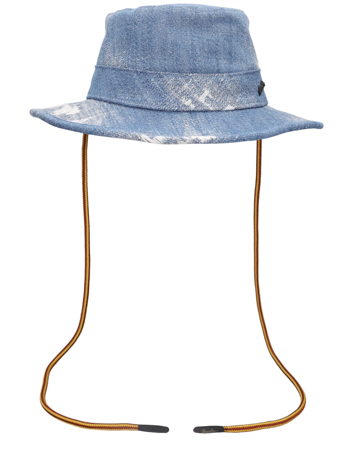 Borsalino Tanaka Cotton Denim Hat In Blue