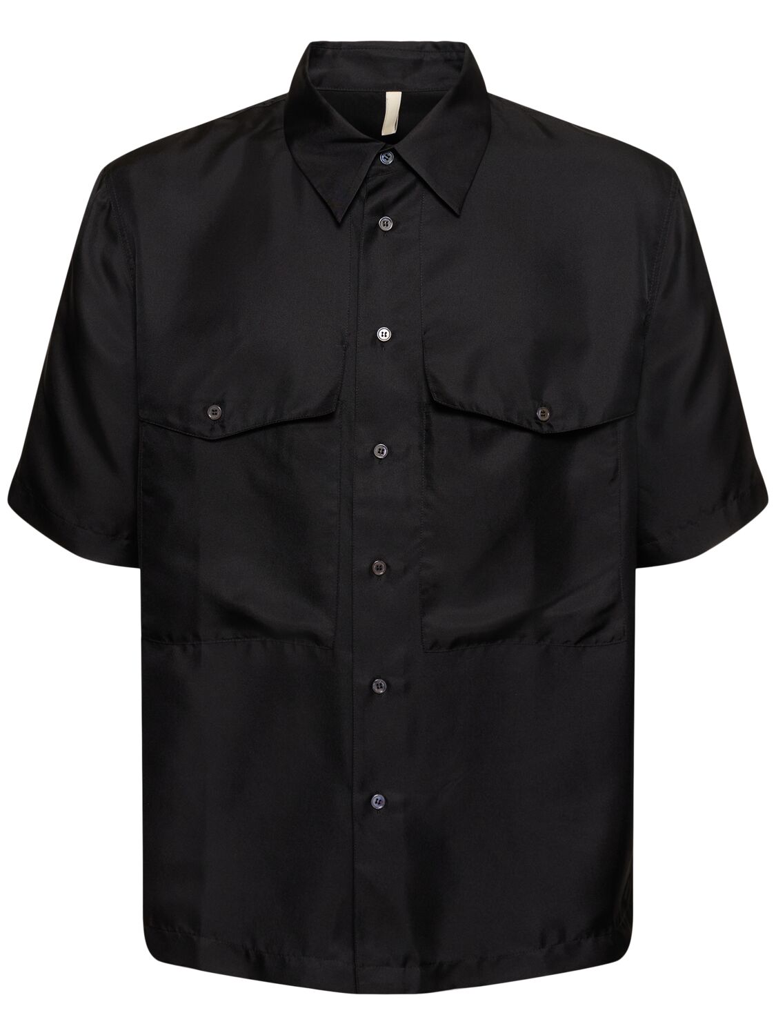 Image of Silk Short Sleeve Shirt