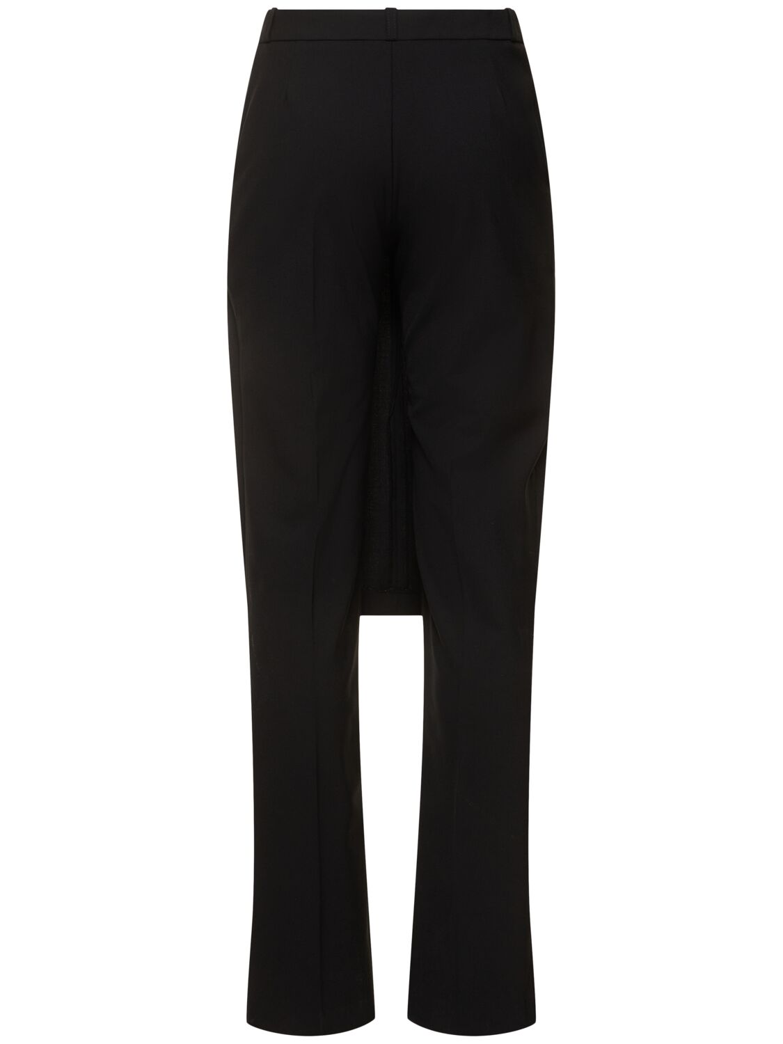 Shop Coperni Tailored Wool Blend Skirt-pants In 黑色