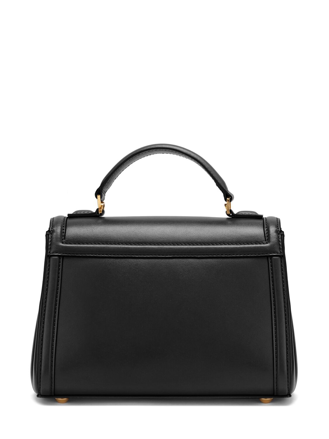 Shop Demellier Paris Smooth Leather Top Handle Bag In Black
