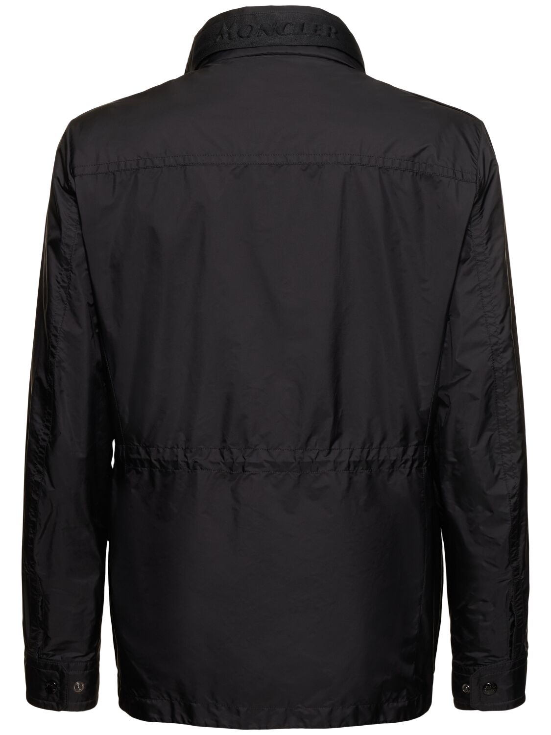 Shop Moncler Lez Nylon Rainwear Jacket In Black