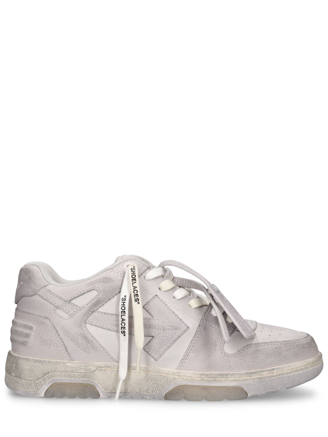 Shop Off-white Out Of Office Vintage Leather Sneakers In White