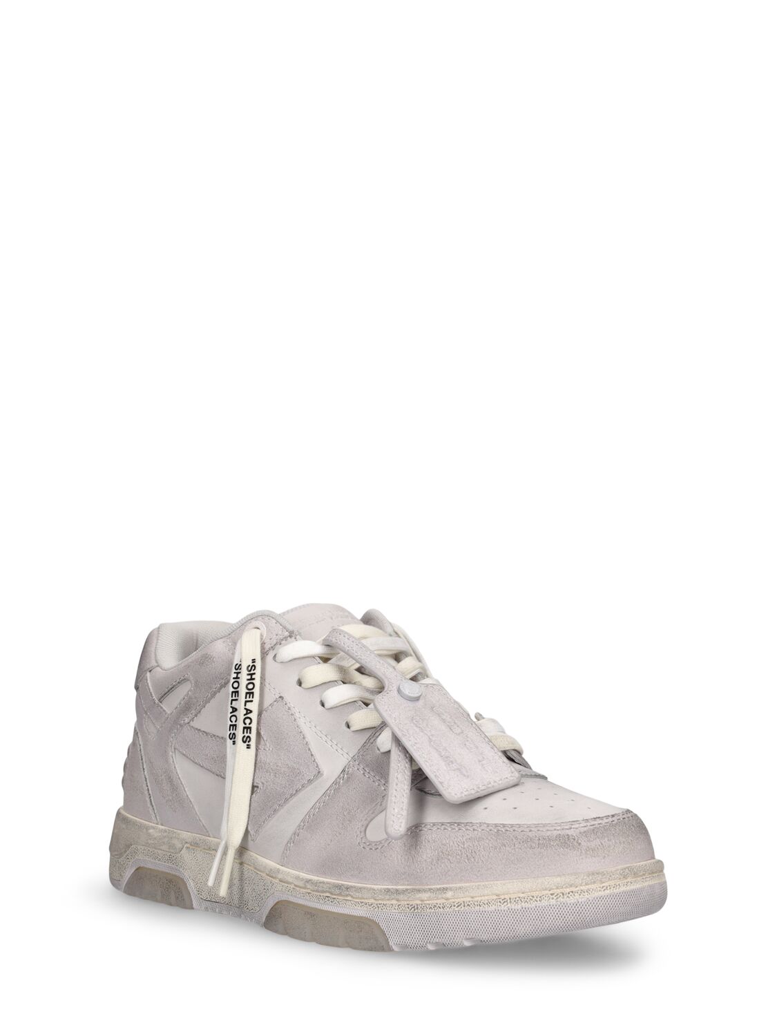 Shop Off-white Out Of Office Vintage Leather Sneakers In White