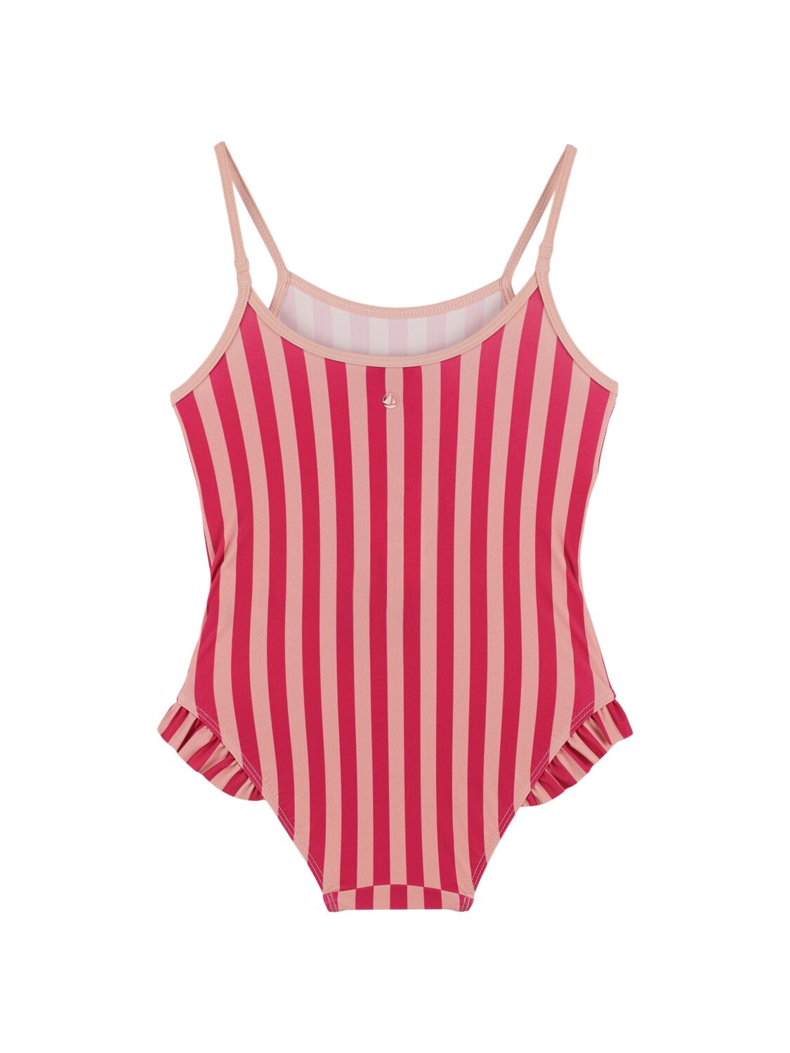 Shop Petit Bateau Striped Tech One-piece Swimsuit In 多色
