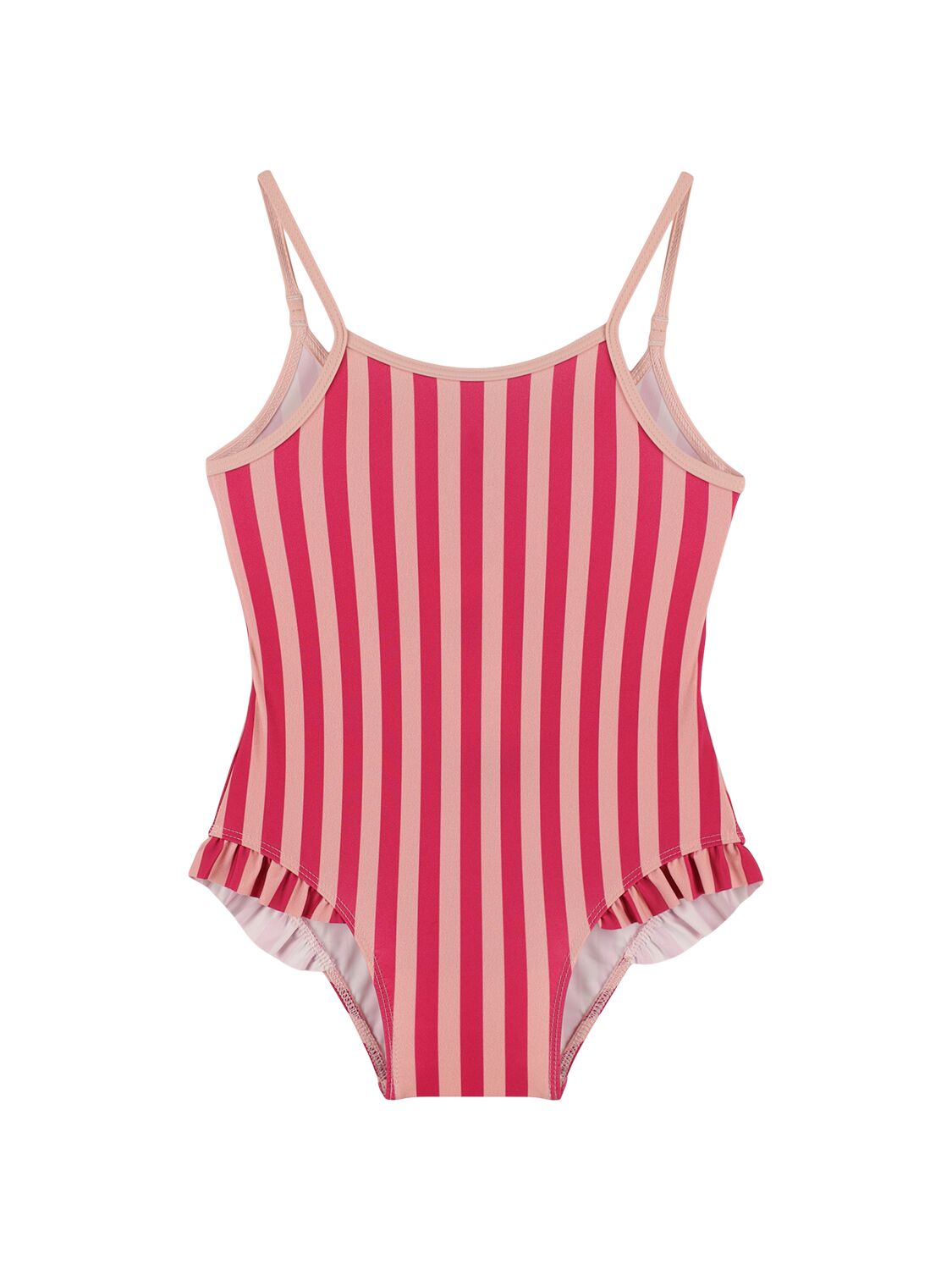 Petit Bateau Kids' Striped Tech One-piece Swimsuit In 多色