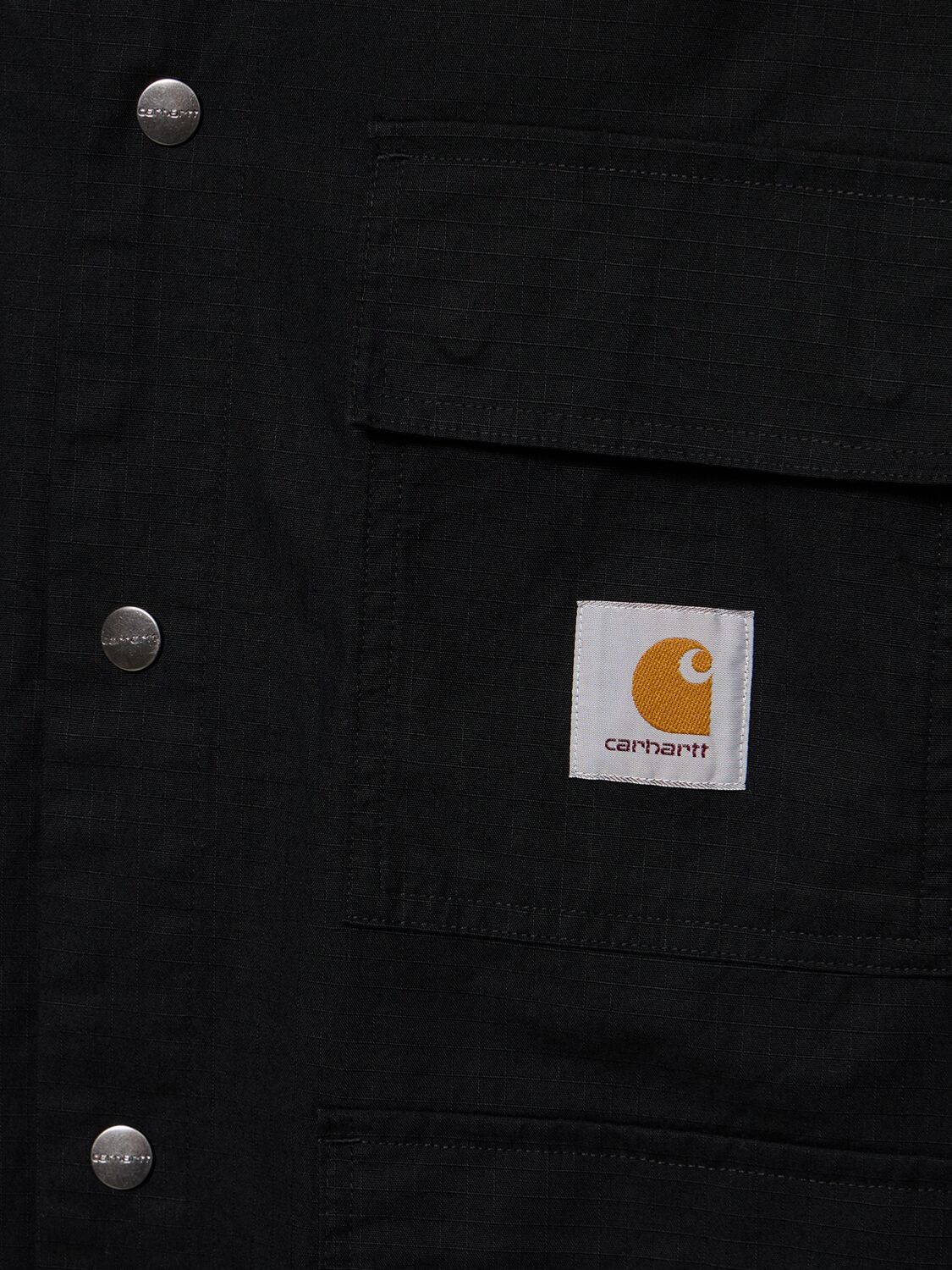 Shop Carhartt Elroy Cotton Shirt In 黑色