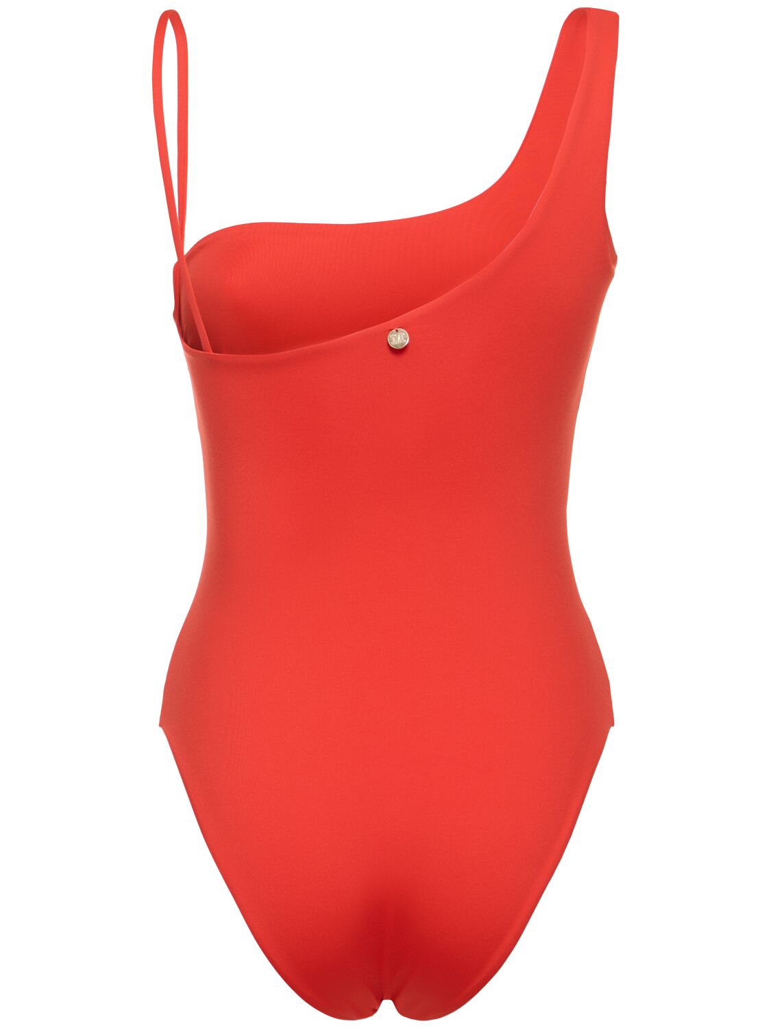 Shop Max Mara Clara Jersey One Piece Swimsuit In Coral