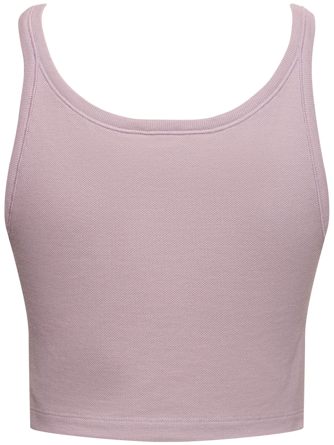 Shop Palm Angels Classic Logo Cotton Tank Top In Lilac