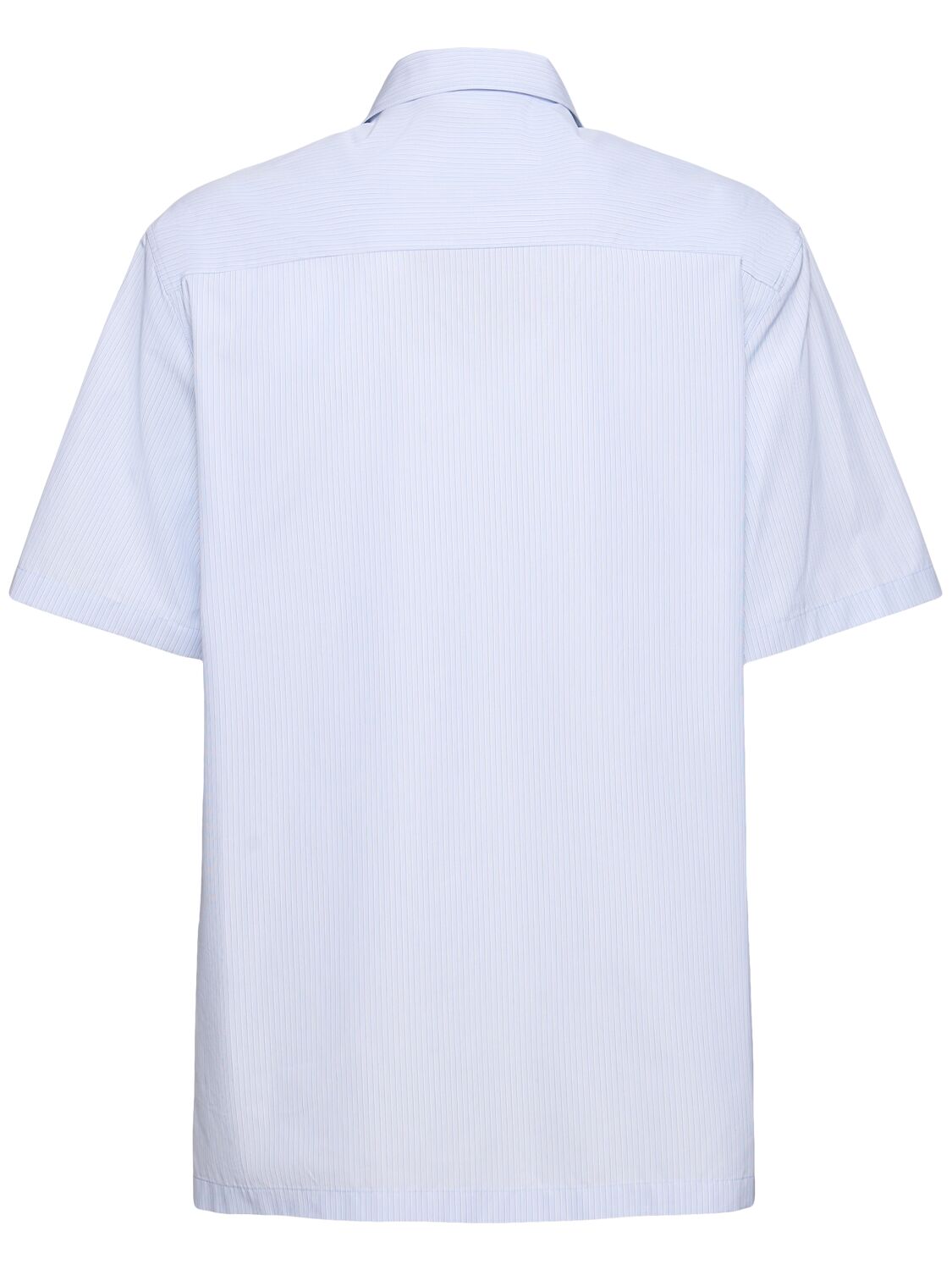 Shop Jil Sander Friday A.m. Boxy Cotton Shirt In Blue Fly