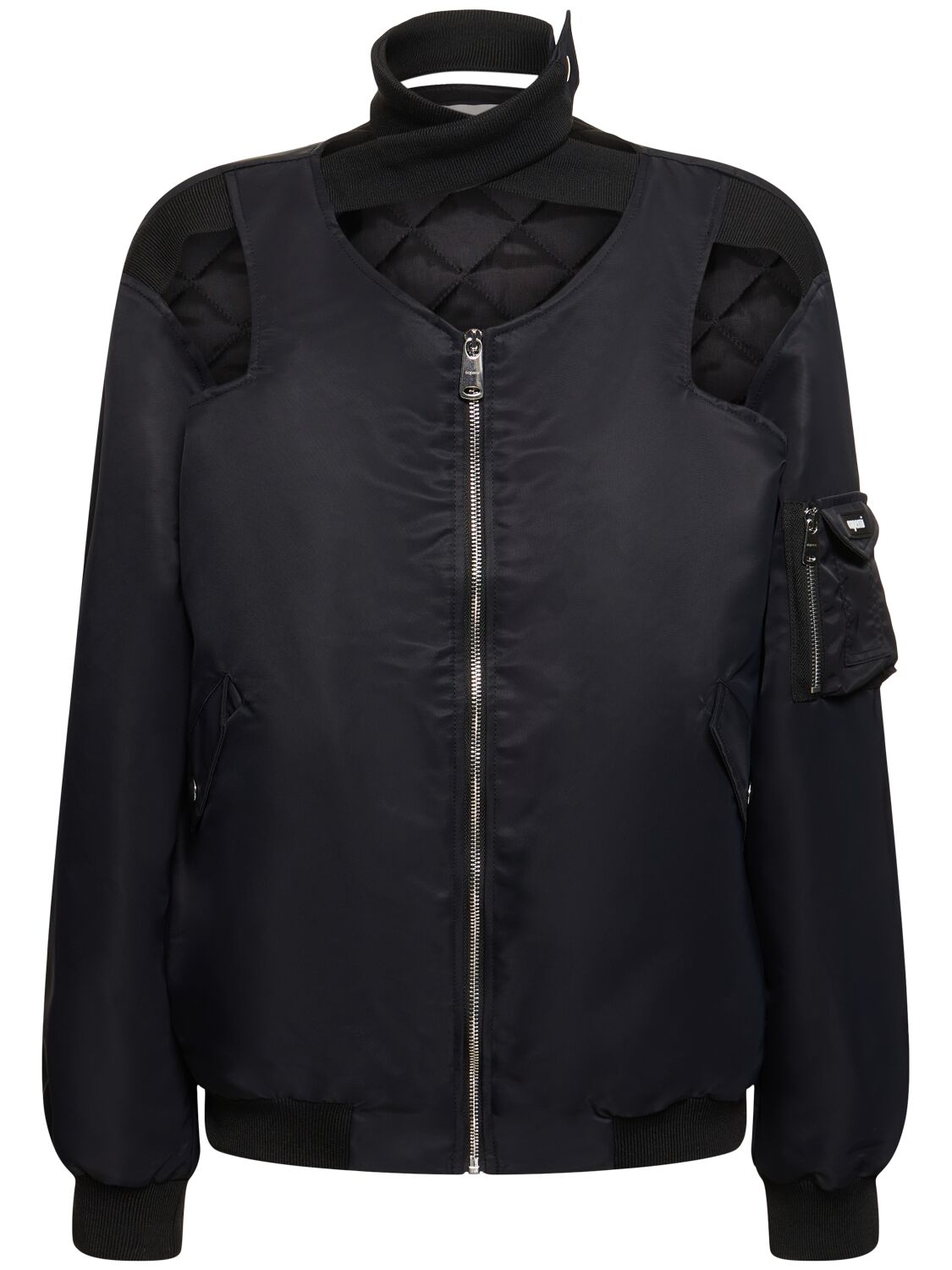 Image of Cut-out Twisted Bomber Jacket