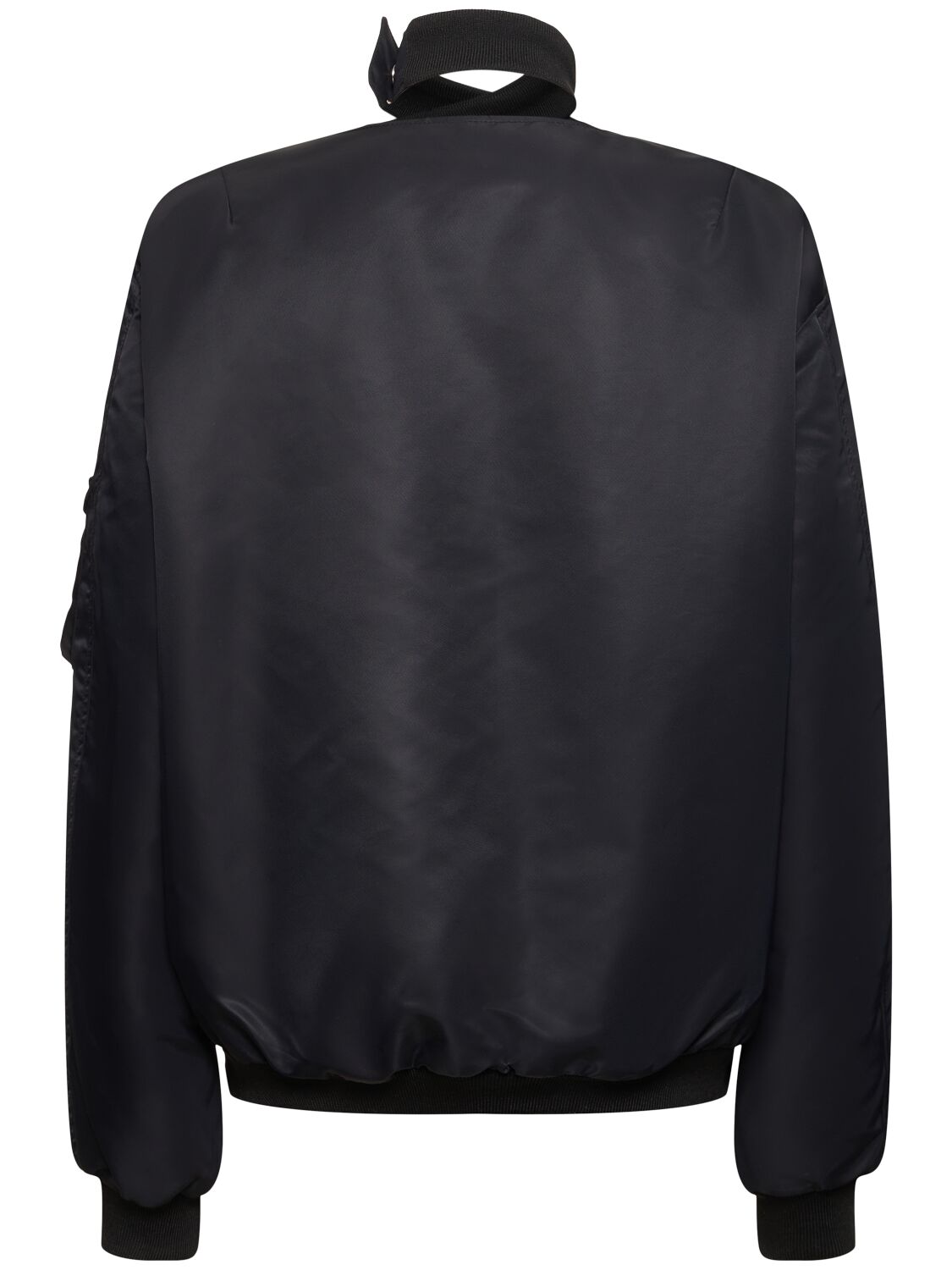 Shop Coperni Cut-out Twisted Bomber Jacket In Black