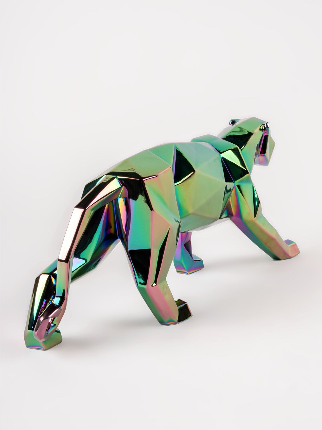 Shop Lladrò Iridescent Panther Figurine In Multicolor