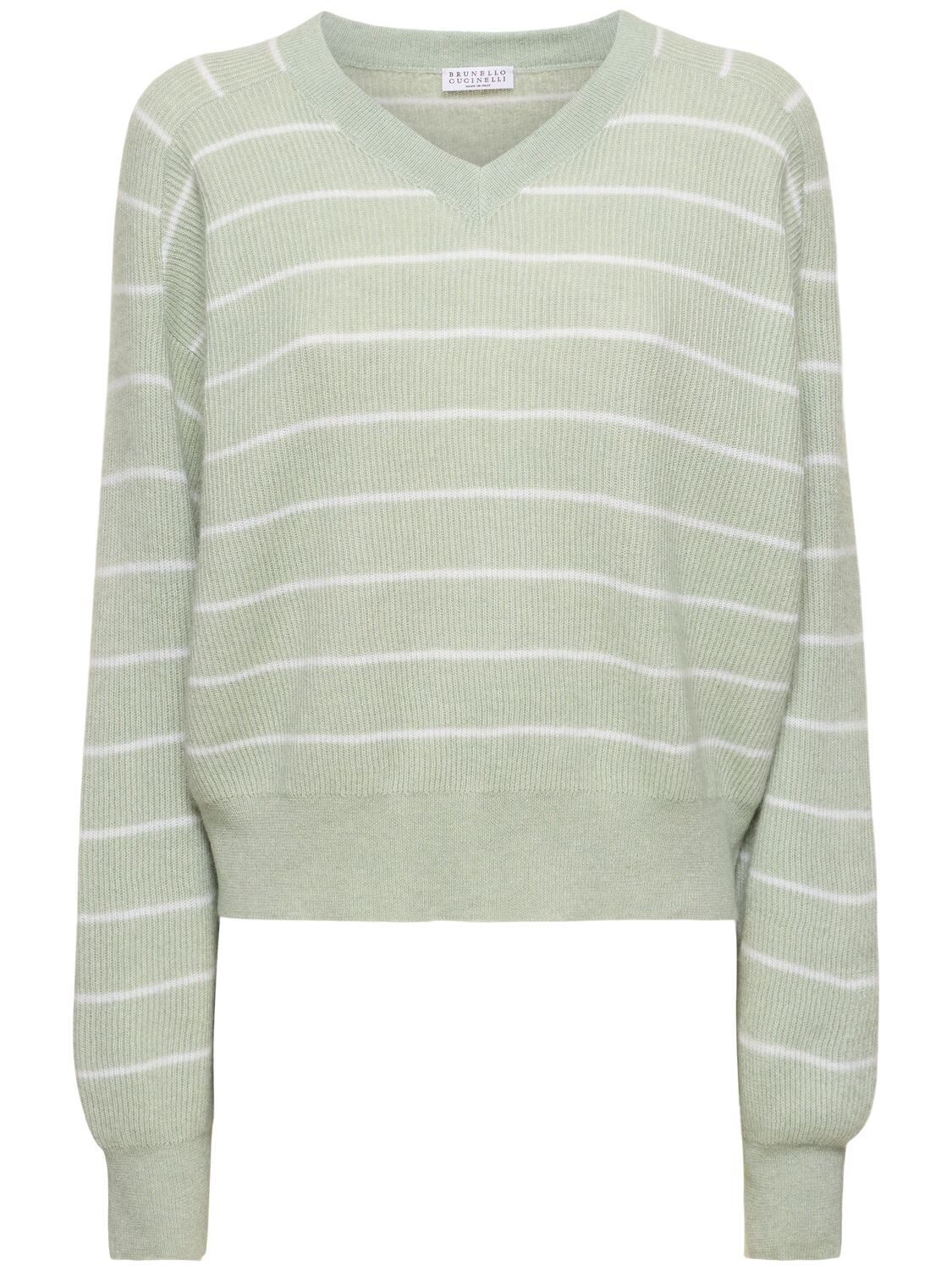 Image of Alpaca & Cotton V-neck Sweater